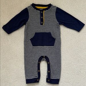 Cat & Jack Navy and White Striped One Piece